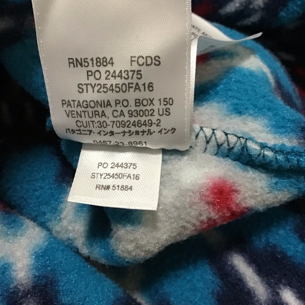 Patagonia Mens Synchilla Snap-T Fleece Pullover Forest Carpet: Deep Sea Blue - Picture 9 of 9